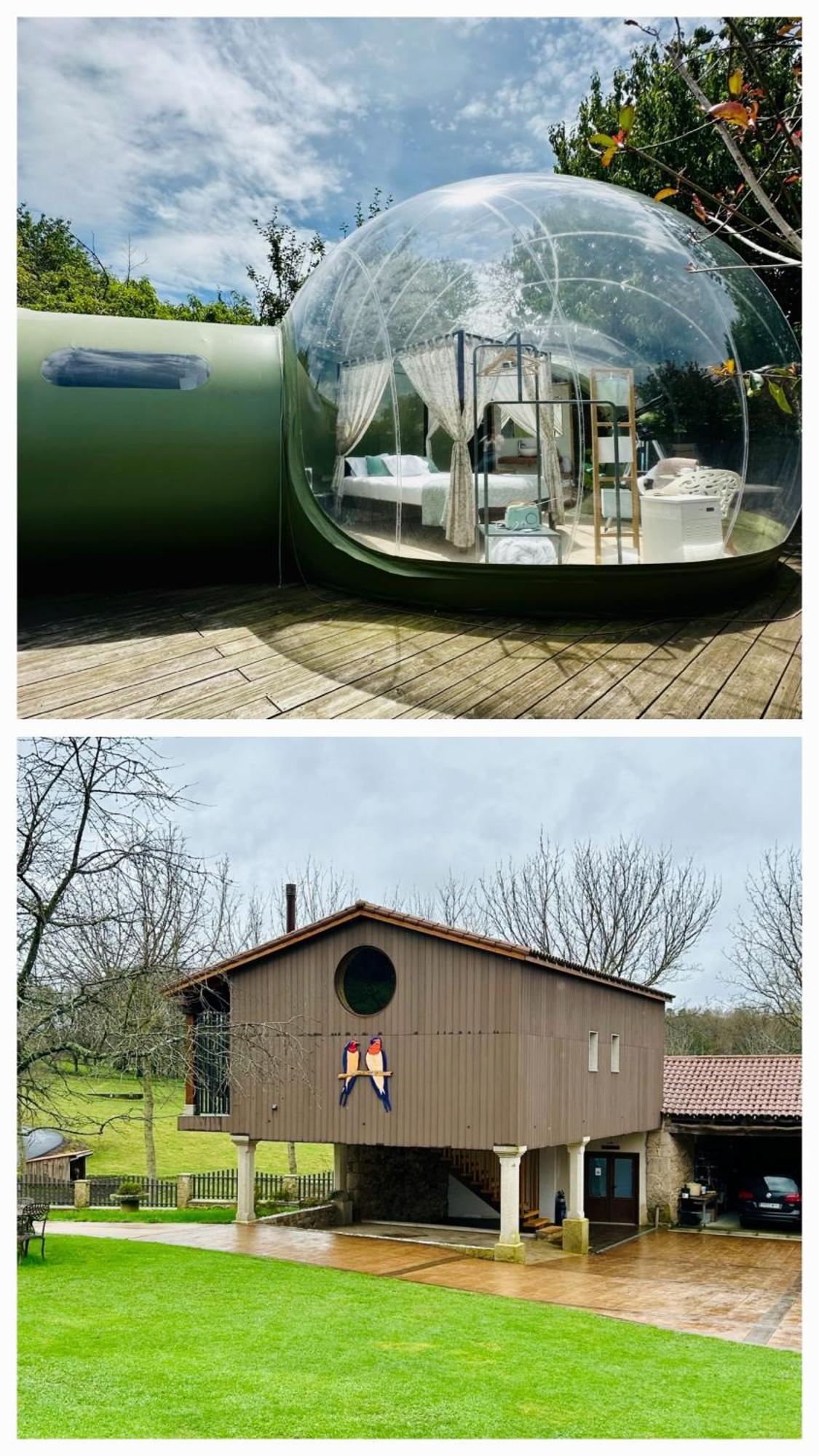 REMANSO DE TRASFONTAO Casa das Árbores&Bubble Silleda Esterno foto